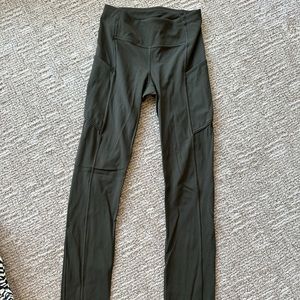 army green lululemon leggings